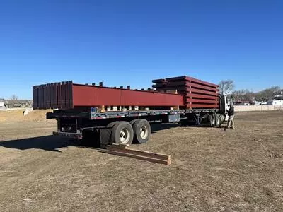 Steel on Trailer
